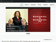 Tablet Screenshot of borowieclaw.com